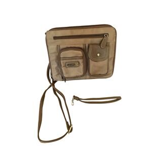 NWOT Multi Sac 2 in 1 Convertible Crossbody Wristlet Wallet Purse iPad Brown